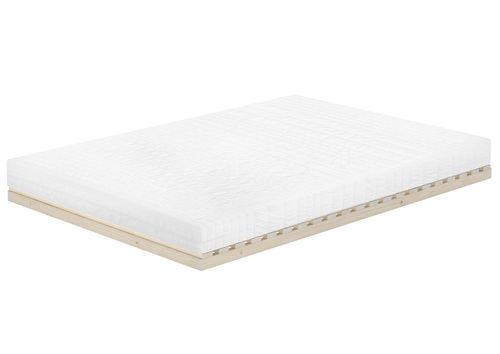 Niederflurbett metallfrei 140x200 Futon metallfreier Lattenrost, Fichte unbehandelt V-60.97-14