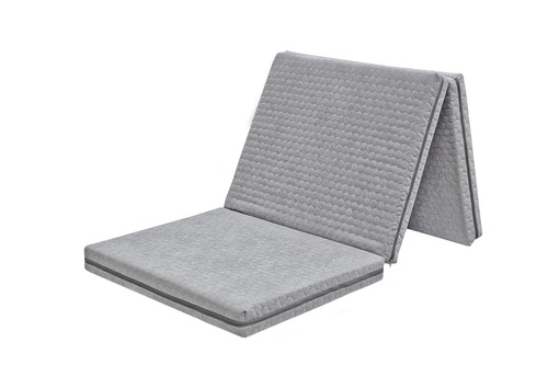 Klappmatratze Faltmatratze G�stematratze Bezug-Farbe GRAU w�hlbare Gr��e V-80.012-P21