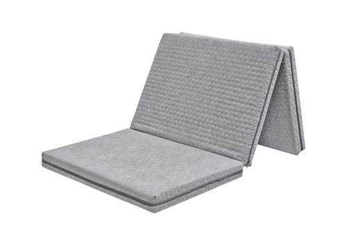 Klappmatratze Faltmatratze G�stematratze Bezug-Farbe GRAU w�hlbare Gr��e V-80.012-P21