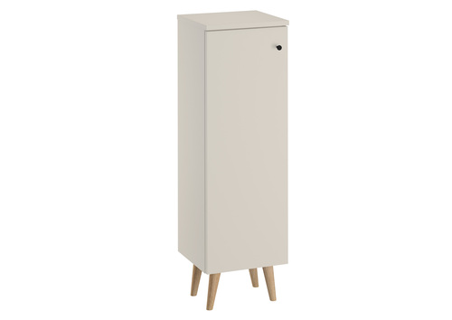 Halbhoher Badschrank helles grau/taupe wahlweise mit oder ohne F��e in Eiche V-90.59-02HH