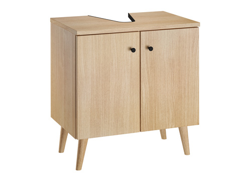 Waschtisch Bad-Unterschrank Eiche Dekor stehend oder Wandmontage V-90.59-03WU