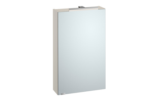 Spiegelschrank H�ngeschrank mit Licht und Steckdose 3 Farbvarianten Eiche Dekor taupe grau V-90.59-S