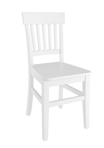 Klassischer wei�er Holzstuhl aus massiver Kiefer V-90.71-27W 