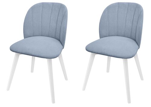 Gem�tlicher Polstersessel graues Polster wei�e Stuhlbeine V-90.71-61WP38