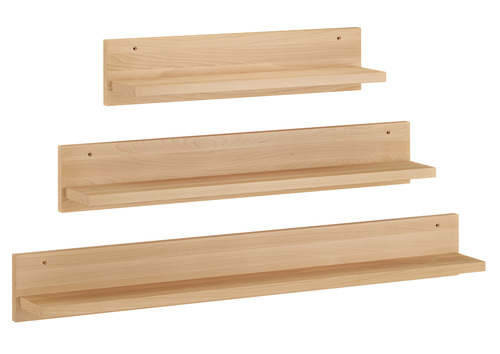 Wandablage Regal Ablage aus Buche L�nge w�hlbar V-90.84-54