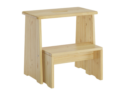 Stufenhocker Klapphocker Tritthocker klappbar Kiefer natur oder wei V-90.92-06