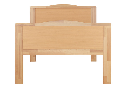 Seniorenbett �berl�nge extra hoch Einzelbett Buche 100x200 Zubeh�r w�hlbar V-60.70-10-220