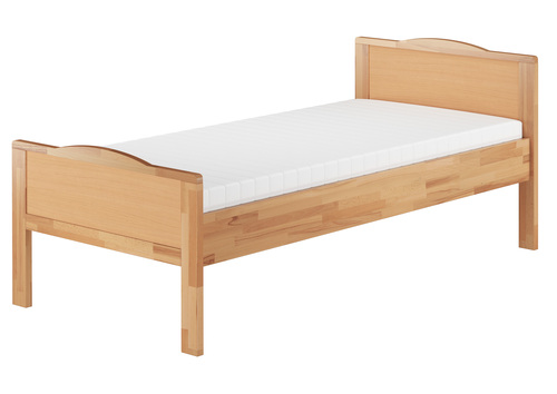 Seniorenbett �berl�nge extra hoch Einzelbett Buche 100x200 Zubeh�r w�hlbar V-60.70-10-220