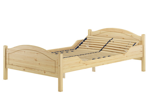 �berlanges Einzelbett 120x220 Kiefer Massivholz Landhausstil V-60.30-12-220