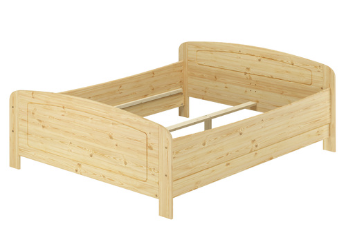 �berlanges hohes Massivholzbett160x220 Kiefer Zubeh�r w�hlbar V-60.44-16-220