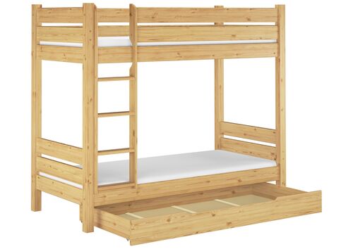 Etagenbett Kiefer-Massivholz 100x200 Stockbett teilbar Zubeh�r w�hlbar V-60.16-10T100