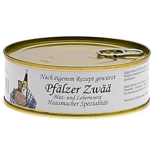 Pf�lzer Zw�� Blut- & Leberwurst - Hausmacher Spezialit�t nach eigenem Rezept 200?g