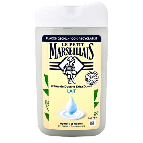 Le Petit Marseillais Duschgel Milch, 250 ml - Sanfte Pflege mit Lait aus Frankreich