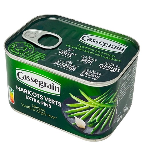 Cassegrain Gr�ne Bohnen Extra Fein - Premium-Qualit�t und Frische in jeder Dose