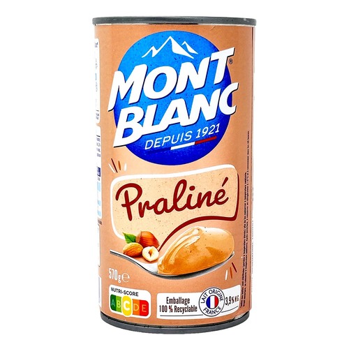 Mont Blanc Pralin� Nougat Dessertcreme - S��es Genusserlebnis f�r jeden Tag 570 Gr.