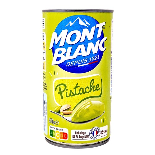 Mont Blanc Creme Pistache Dessert 570g - Pistaziencreme aus Frankreich
