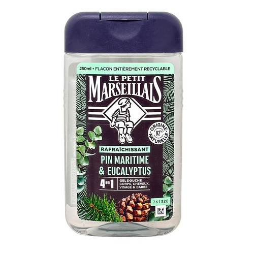 Le Petit Marseillais Herrenduschgel Seekiefer & Eukalyptus 250 ml aus Frankreich