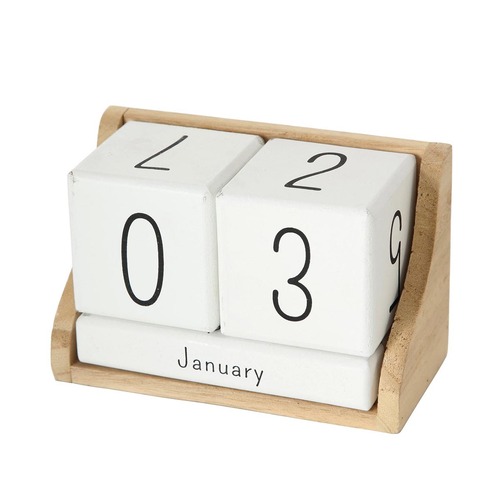 Stilvoller Manja Holz Kalender W�rfel - 6-teiliges System f�r jeden Tag organisieren!