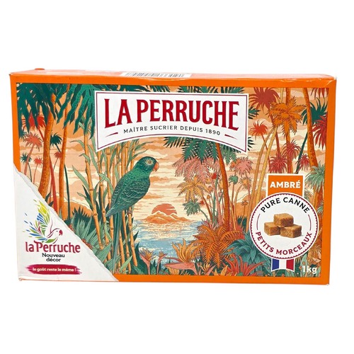 La Perruche Brauner Rohrzuckerw�rfel - Nat�rlich s��en, perfekt f�r Kaffee und Desserts, 1kg Gramm