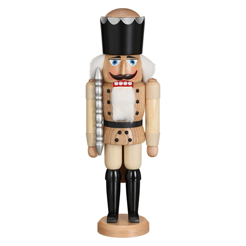 Seiffener Volkskunst Nussknacker K�nig 39 cm natur original Handarbeit 11201/8