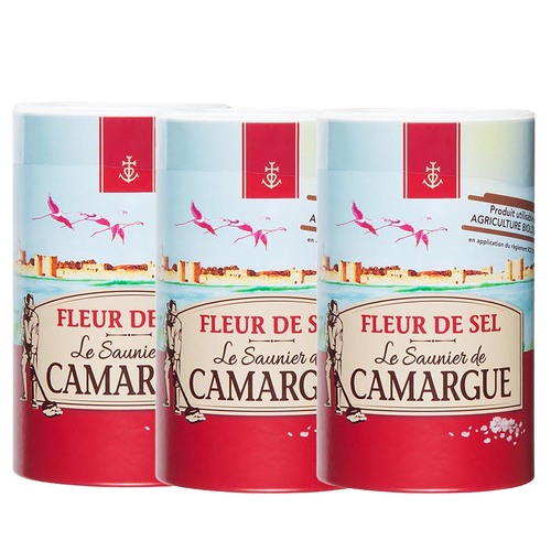 Le Saunier de Camargue Fleur de Sel 3 x 1000g - Premium Meersalz f�r Feinschmecker