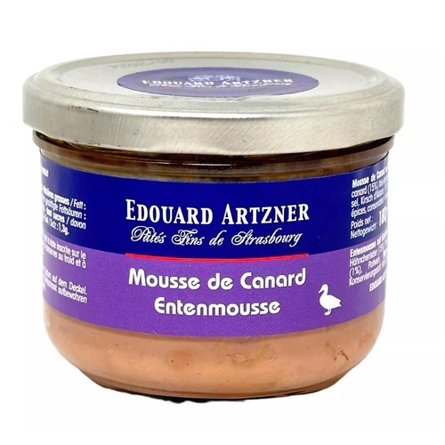 Edouard Artzner Entenmousse Terrine mit Kirschwasser - Delikatesse aus dem Elsass