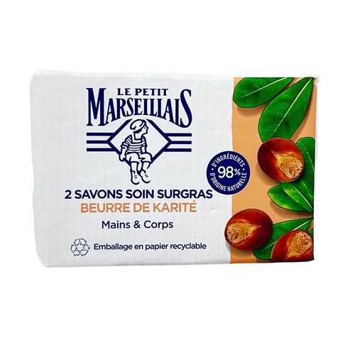 Le Petit Marseillais Seife mit Sheabutter 2x100g - Sanfte Pflege aus Frankreich