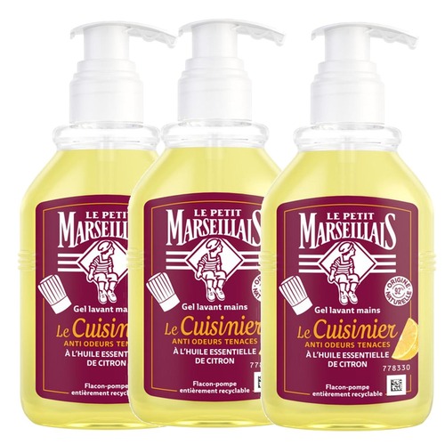 Le Petit Marseillais Fl�ssigseife: Zitrone f�r die K�che - 3x 300 ml aus Frankreich
