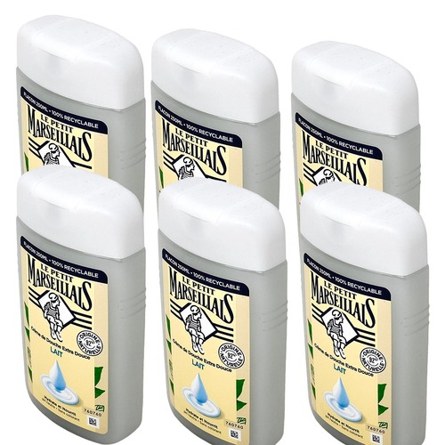 Le Petit Marseillais Duschgel mit Milch - 6x 250 ml aus Frankreich