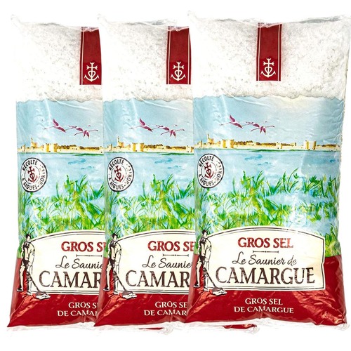 Le Saunier de Camargue Gros Sel - Grobes Meersalz aus Frankreich 3 x 1000g