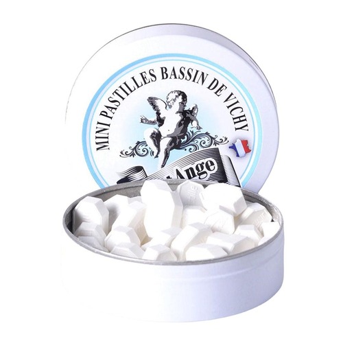 Saint-Ange Mini-Pfefferminz-Pastillen - Frische aus Vichy, Frankreich, 50g
