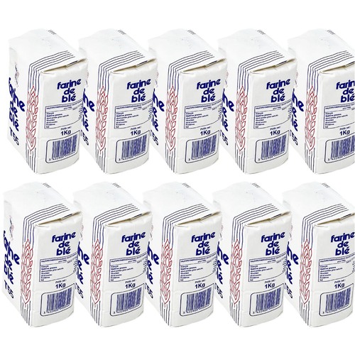 Farine De Bl� Weizenmehl T55 (550er) aus Frankreich - 10 x 1KG f�r beste Backergebnisse