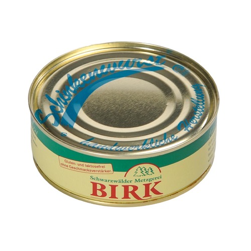 Schwarzw�lder Metzgerei Birk Dosenwurst Schinkenwurst aus eigener Herstellung