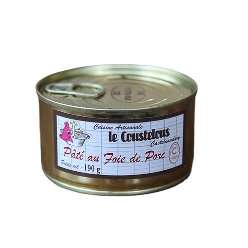 Le Coustelous Schweineleber P�t�, im Glas/Dose - Traditioneller Geschmack 