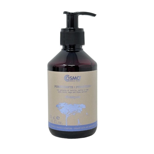COSMO ORGANIC Purifying Anti-Schuppen-Shampoo - mit pflanzlichen Extrakten, 250ml