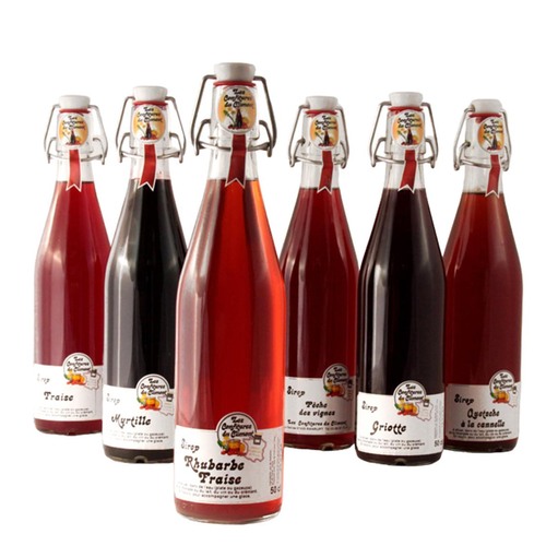 Les Confitures du Climont Sauerkirsch Sirup - Handgefertigt im Elsass, 0,5 Liter