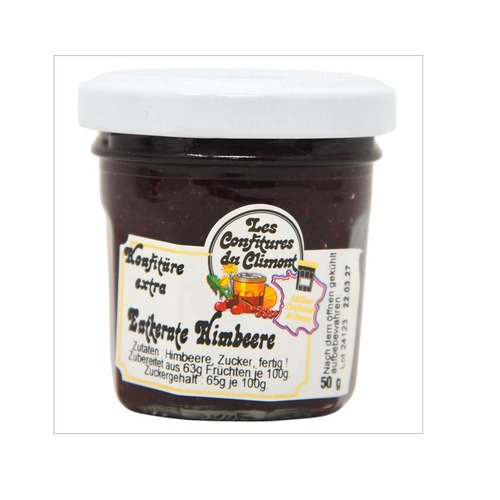 Les Confitures du Climont Extra Himbeere entkernt Konfit�re 50g - Handwerklich hergestellt
