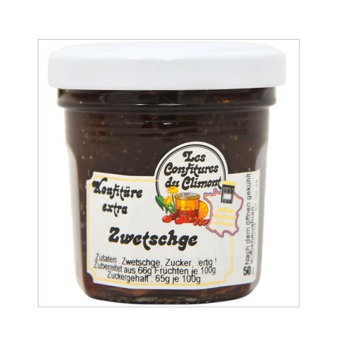 Les Confitures du Climont Zwetschge Konfit�re Extra 50g - Feinster Fruchtgenuss