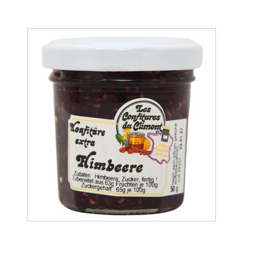 Les Confitures du Climont Himbeere Konfit�re Extra 50g - Handwerklich hergestellt