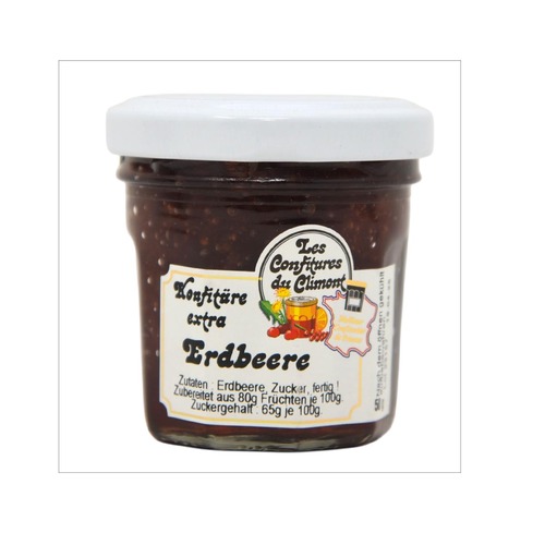 Les Confitures du Climont Erdbeere Konfit�re extra 50g - Handgemacht aus dem Elsass