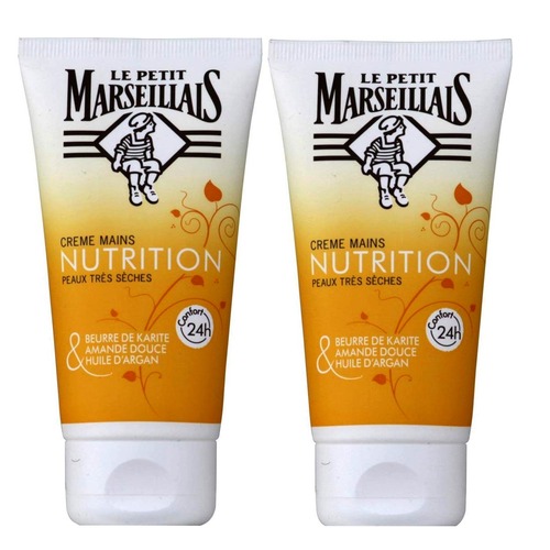 Le Petit Marseillais Handcreme mit Mandel und Argan�l 2 x 75ml sehr trockene Haut