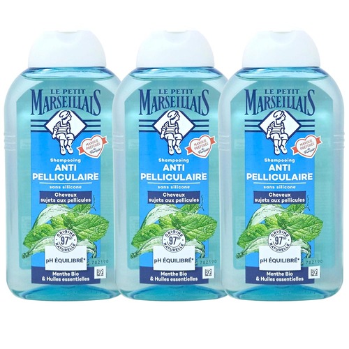 Le Petit Marseillais Anti-Schuppen-Shampoo mit Pflanzen�len 3 x 250 ml - Sanfte Reinigung