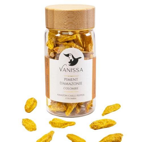 Vanissa Piment dAmazonie Amazonas Chili Pfeffer aus Kolumbien ganze Schoten im Glas