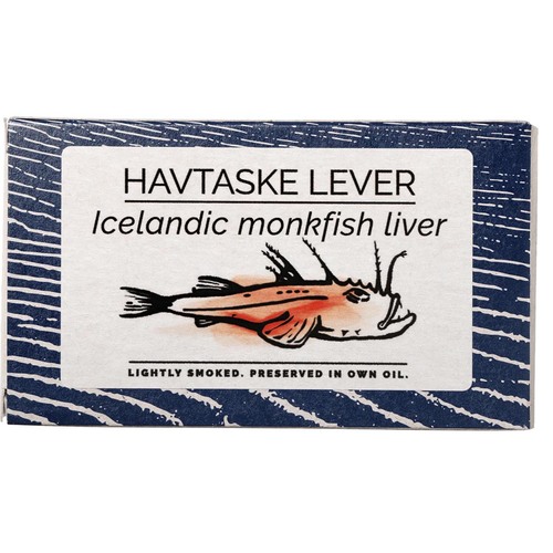 FANGST Havtaske Lever - Ger�ucherte Seeteufelleber aus Island in eigenem �l