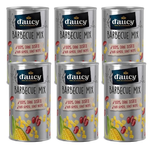 daucy Barbecue Mix - -- 100% ohne Salz und Zuckerzusatz,    6x285g Dose