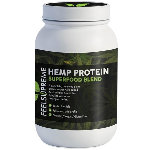 Feel Supreme Hanfprotein - Pflanzliche Proteinquelle mit vollem Aminos�ureprofil, 500 g