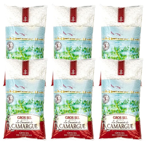 Le Saunier de Camargue Gros Sel - Grobes Meersalz aus Frankreich 6 x 1000g