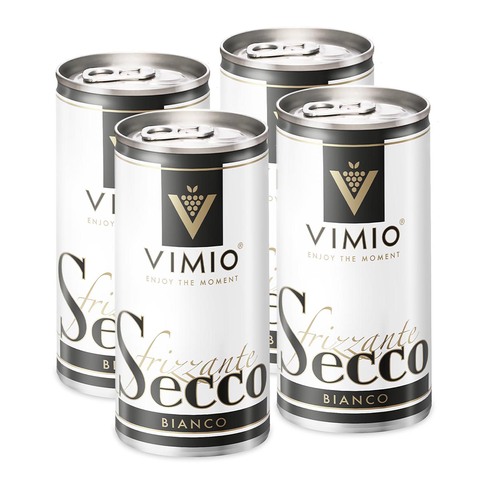 Vimio Spritziger Trinkgenuss: Secco Frizzante Perlwein, 10,5% vol, 200ml 