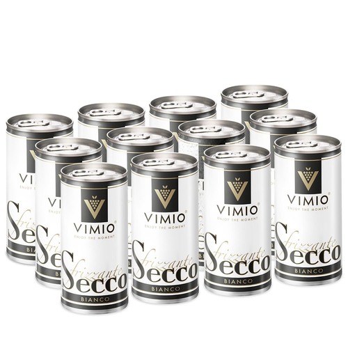 Vimio Spritziger Trinkgenuss: Secco Frizzante Perlwein, 10,5% vol, 200ml 