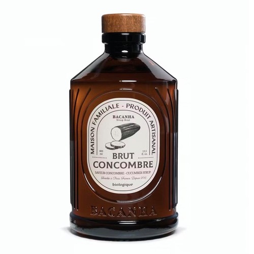 Bacanha Sirop Brut de Concombre Bio 400 ml - Bio Gurken Sirup mit Bio Rohrzucker